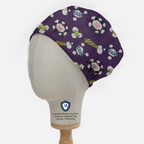 Anaesthetist Gas Passer scrub cap in Elastic Backed no-tie style