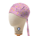 Anesthetist This Girl Can Block scrub cap in Captain fitted style