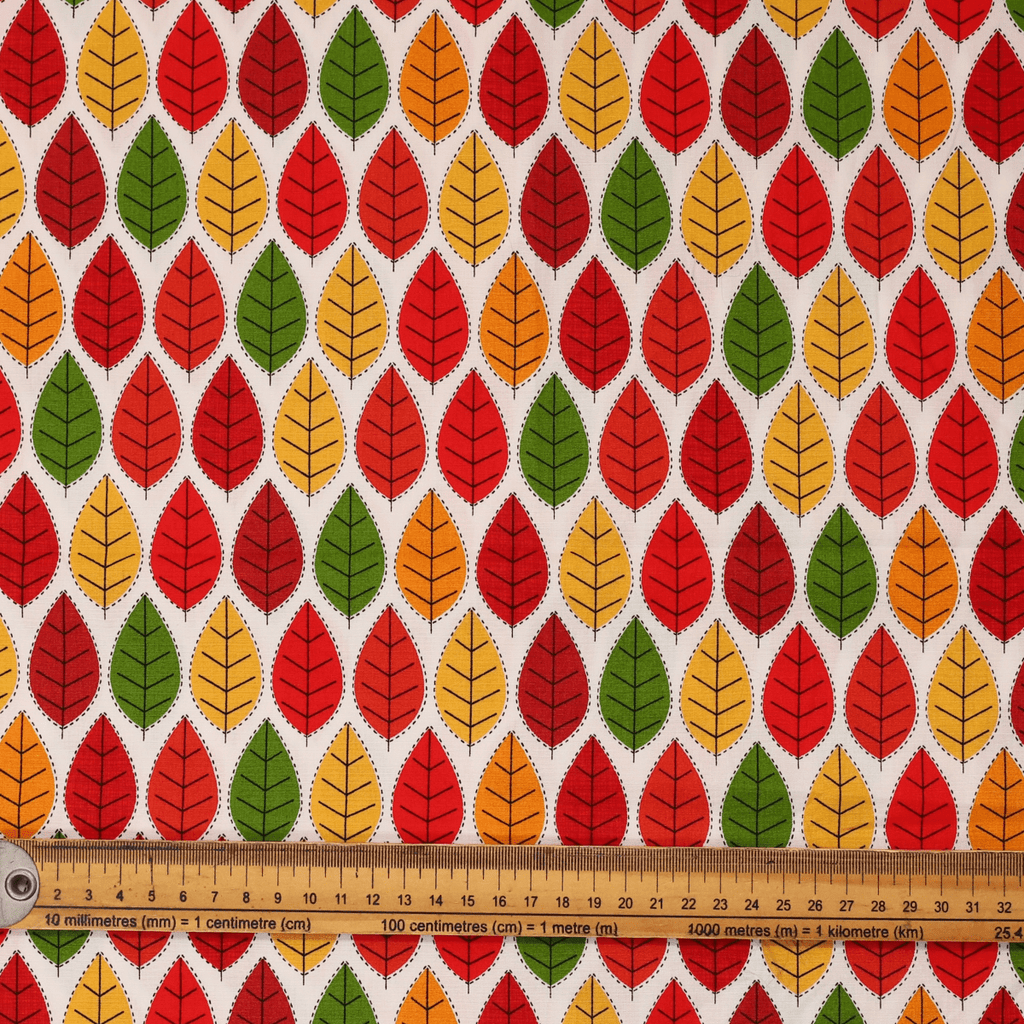 Gorro quirúrgico con hojas de invierno