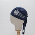 Navy blue Medicus Scrub Cap with British Orthopaedic Association embroidery. Custom design, shown on a mannequin. Handle: boa-official-scrub-cap.