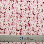 Barbie Ballerina Pink fabric pattern detail close-up
