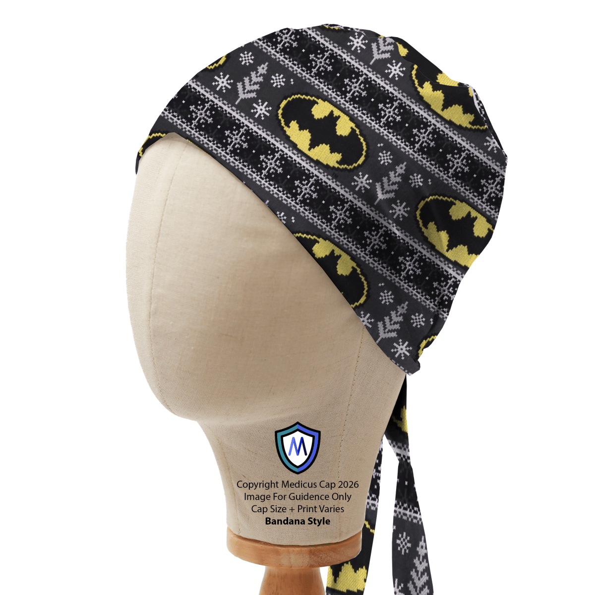 Christmas Batman Logo Jumper Scrub Cap