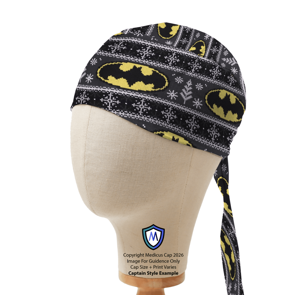 Gorro quirúrgico con señal de Batman