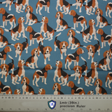 Beagle Dogs On Blue Scrub Cap from Medicus Scrub Caps