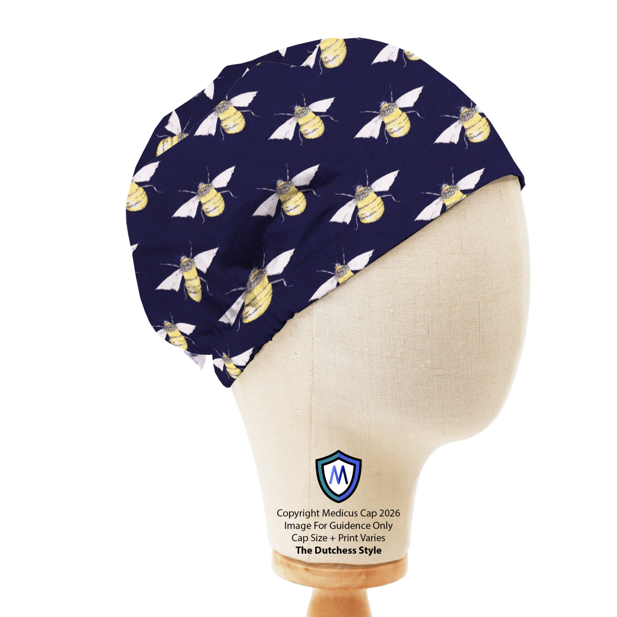 Gorro quirúrgico con tarros de miel de abejas