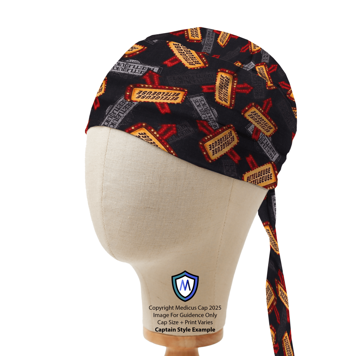 Betelgeuse This Way Signs Halloween Movie Scrub Caps