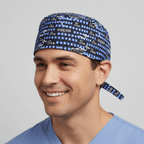Betelgeuse Will See You Halloween Movie scrub cap shown on model