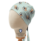Bluey Bingo Back to Back scrub cap in Bandana tie-back style