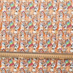 Bluey Bingo On Repeat scrub cap fabric texture close-up