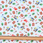 Bluey Christmas Gift scrub cap pattern shown flat