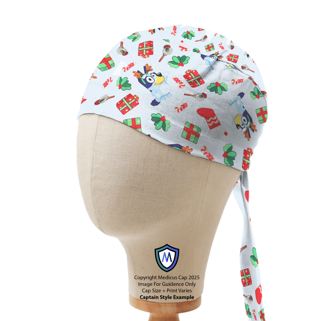 Bluey Christmas Gift Scrub Cap