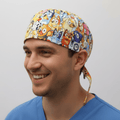 Bluey Crowded Family + Friends Kawaii Style Scrub Cap