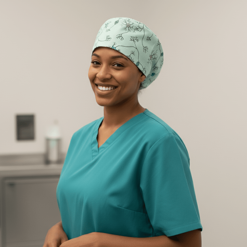 Brain Neuron Network Scrub Cap scrub cap detail view 2