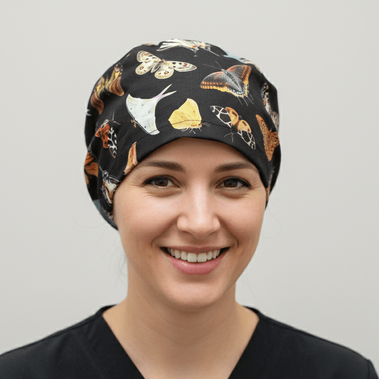 Butterflies Scrub Cap