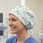 Cactus Abstract Desert scrub cap shown on model