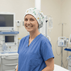 Cactus Abstract Desert scrub cap shown on model