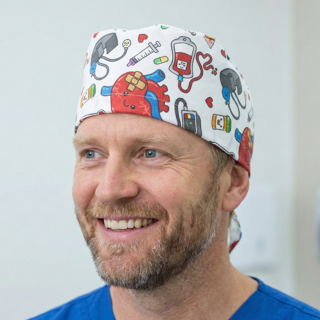 Cardiac Heart Surgeon Kit Scrub Cap