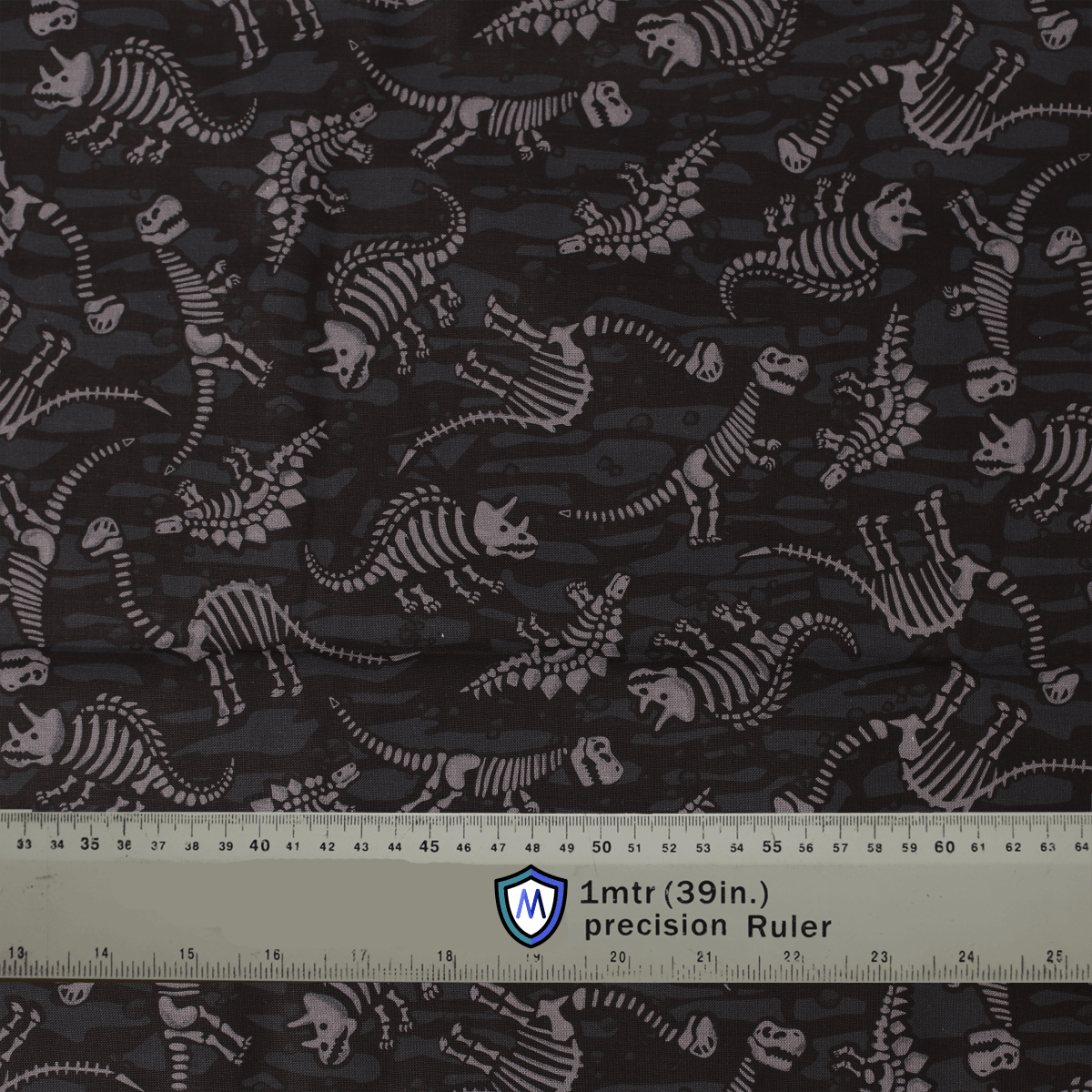 Dinosaur Bones Cartoon Dark Scrub Cap