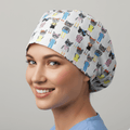 Cat Cartoon Dress Up Scrub Cap