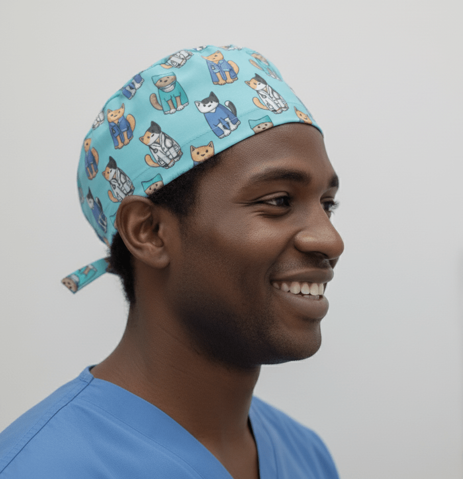 Gorro quirúrgico para médicos y cirujanos felinos