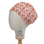 Chinese New Year Dragon scrub cap in Elastic Backed no-tie style