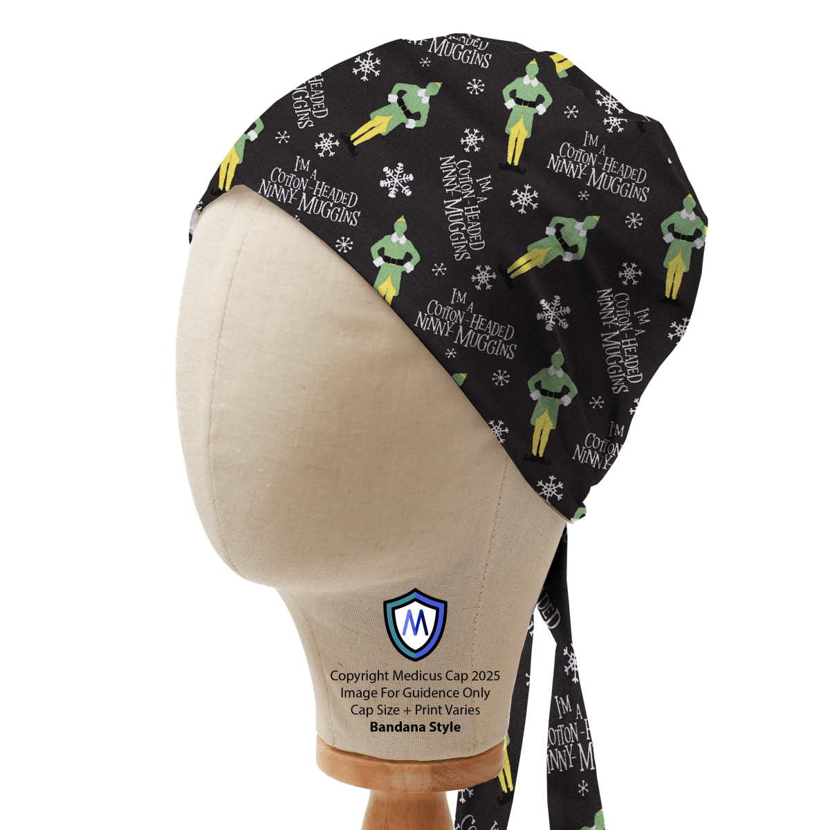 Elf The Movie Kawaii Slogans Scrub Cap