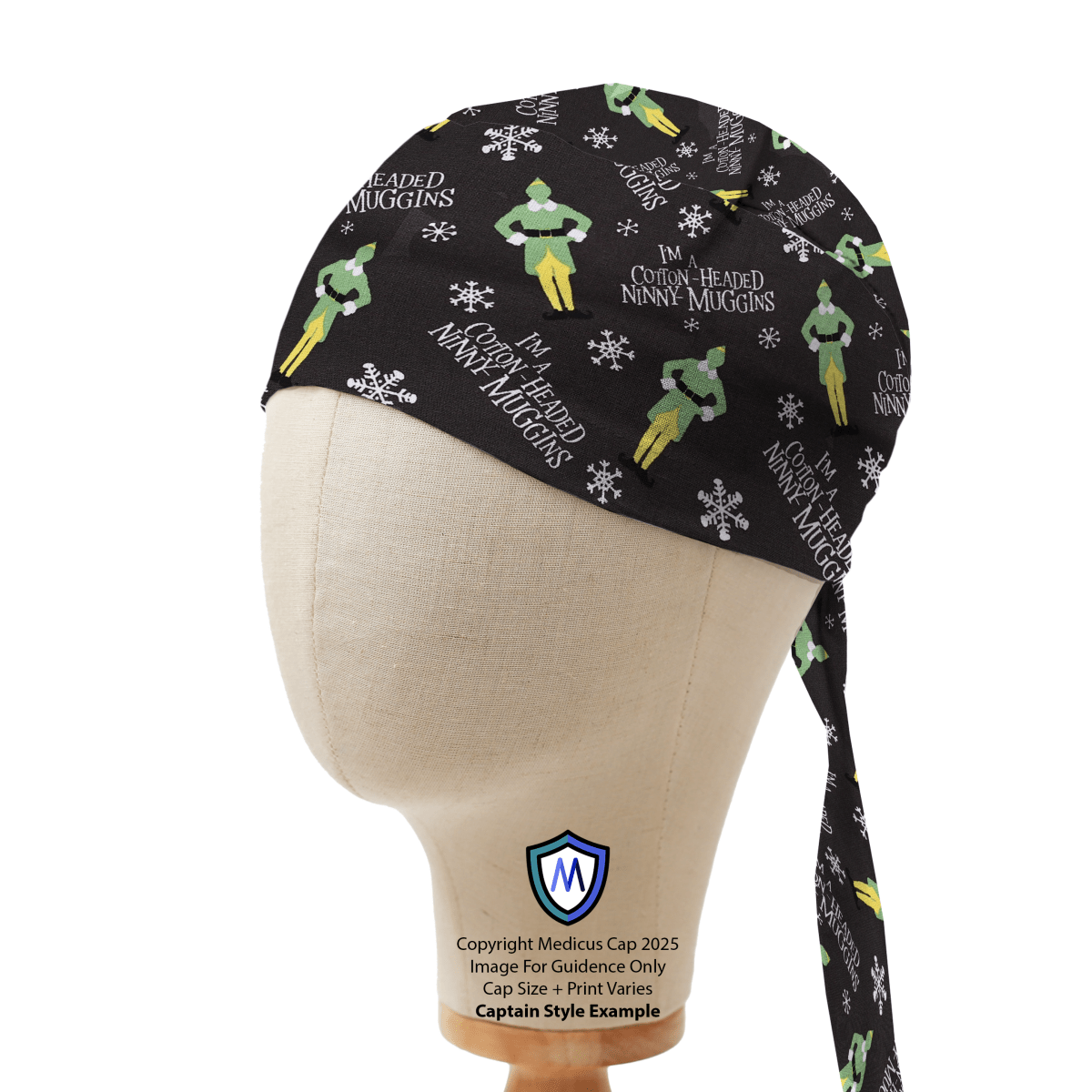 Elf The Movie Kawaii Slogans Scrub Cap