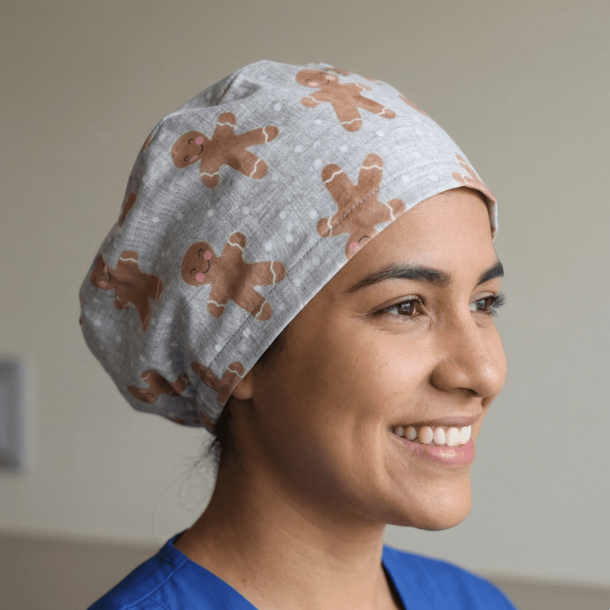 Gorro quirúrgico navideño de jengibre