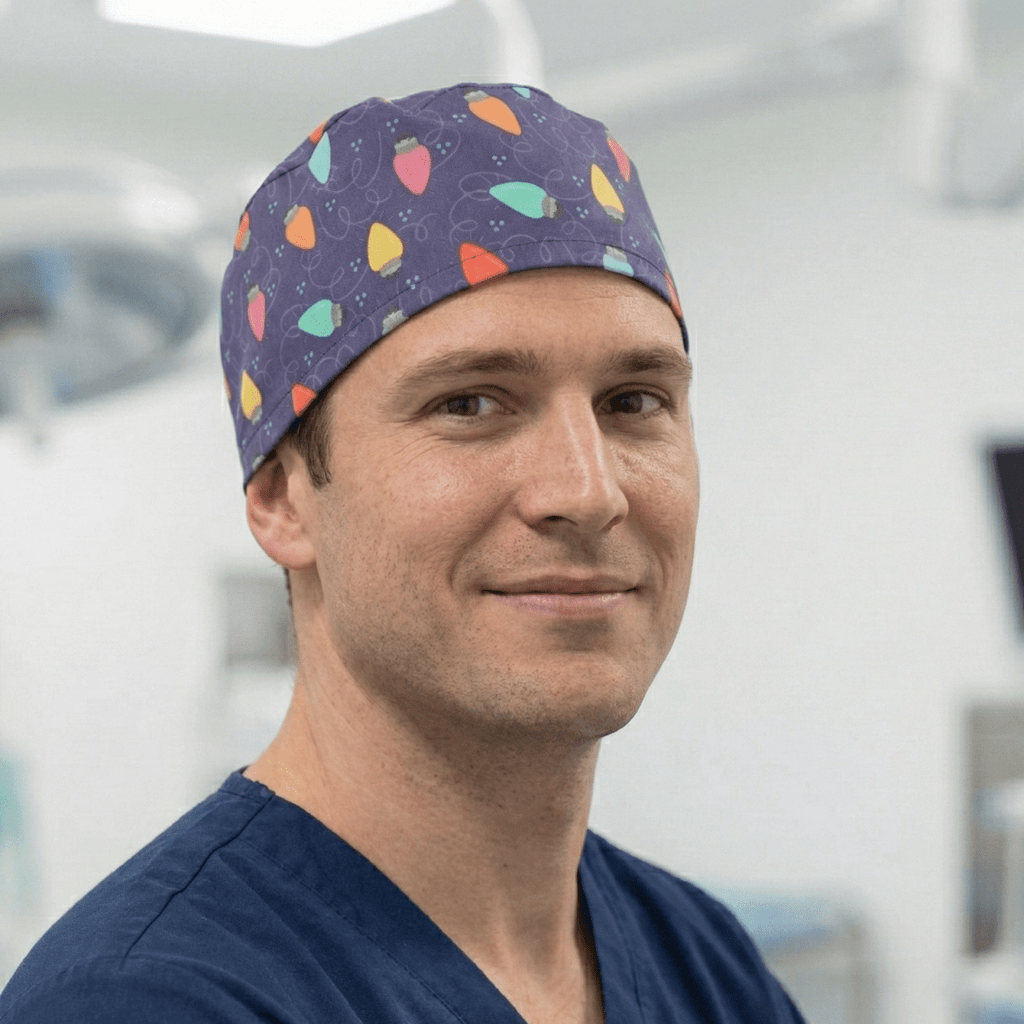 Christmas lights #2 Scrub Cap