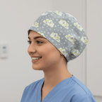 Clouds Abstract Stars scrub cap