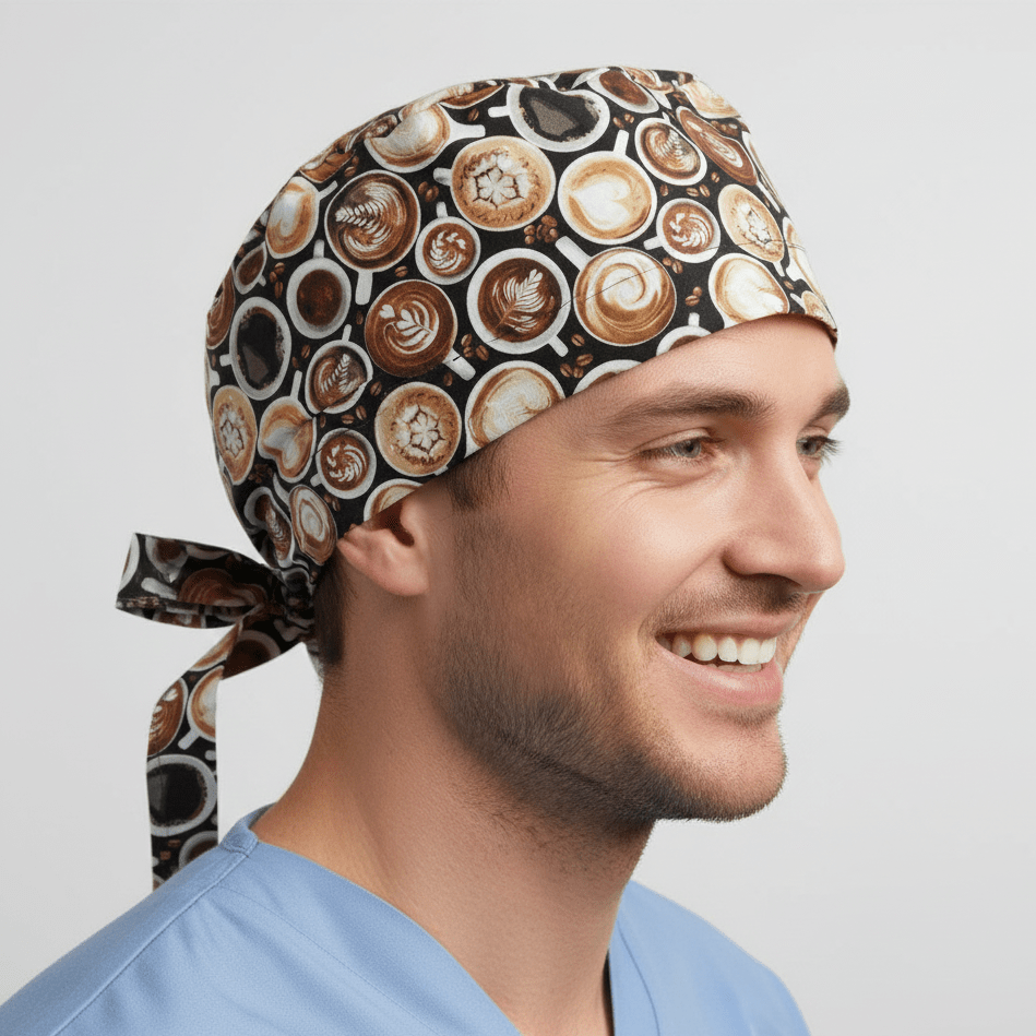 Gorro quirúrgico Coffee Runs My Brain