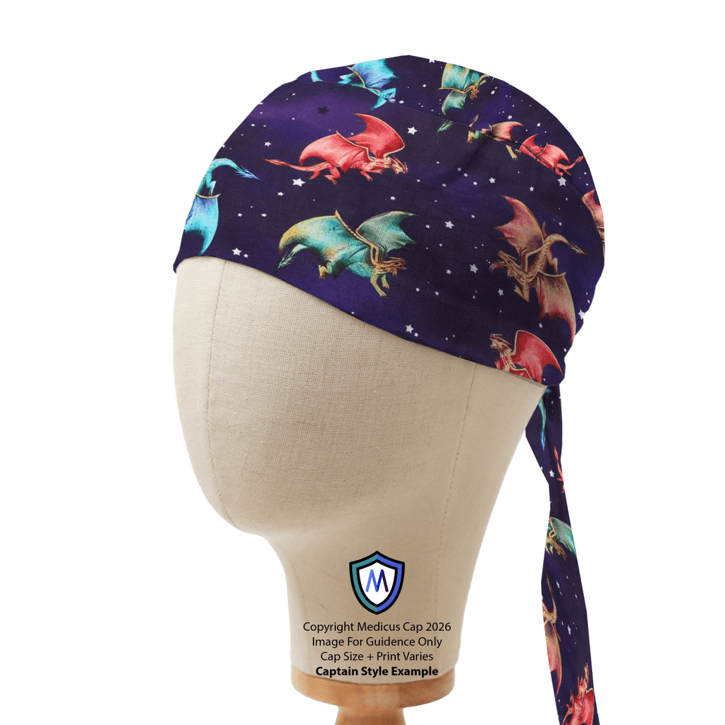 Gorro quirúrgico con ondas japonesas de anime 