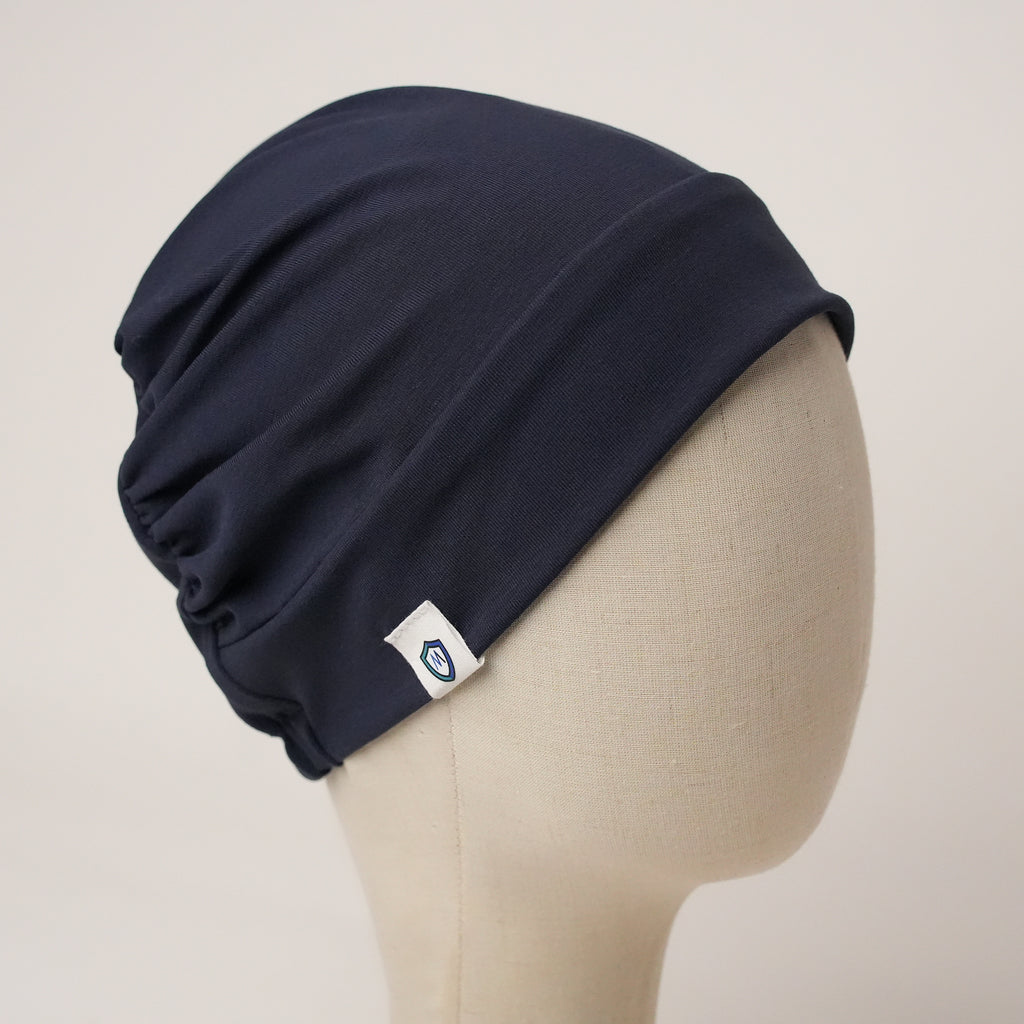 Contour stretch scrub cap in navy