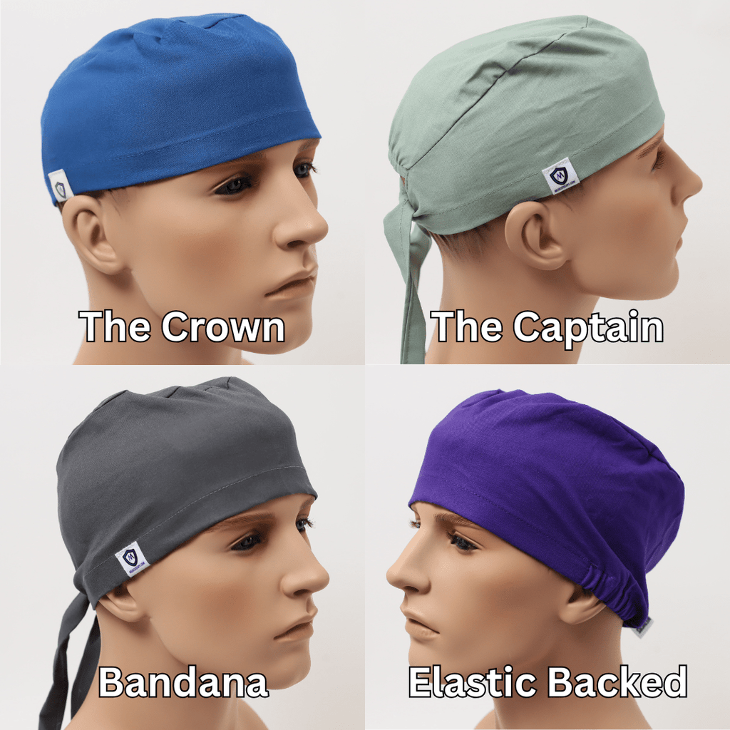 Bandana Scrub Caps | Reusable | 30+ Colours