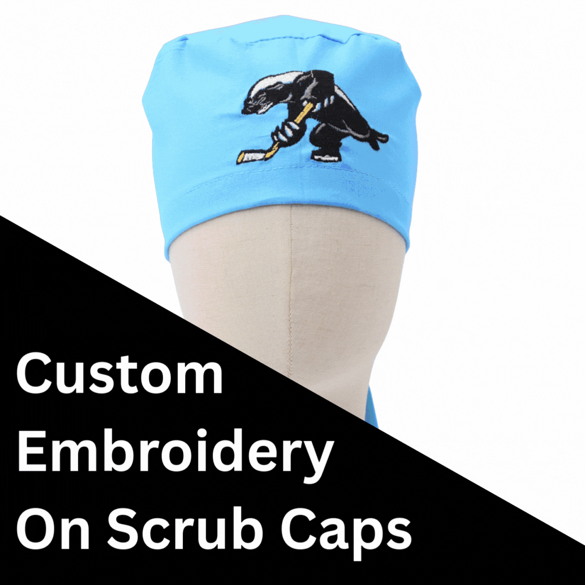 Custom Scrub Caps With Personalised Embroidery