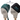 Two mannequin heads display custom scrub caps. The Classic Plain Aqua Green cap, embroidered with PARKLAND TOTAL JOINT, symbolizes professionalism, while the black cap features the ASIT logo for comfort and durability. Text above reads Customization Examples. Brand: Medicus Scrub Caps.