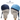 Displaying two mannequin heads with medical caps: Left wears the Medicus Scrub Caps Classic Plain Marine Blue Scrub Cap, noted for durability but lacking an ID band. Right features an aqua cap with an ID band, marked by an arrow. Text above states Customization Examples.