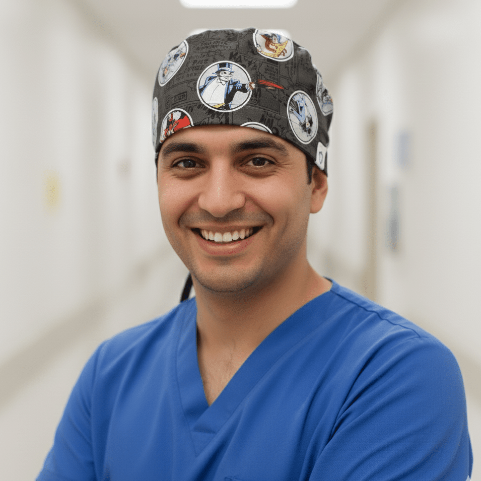 DC Comic Villains Circles Scrub Cap