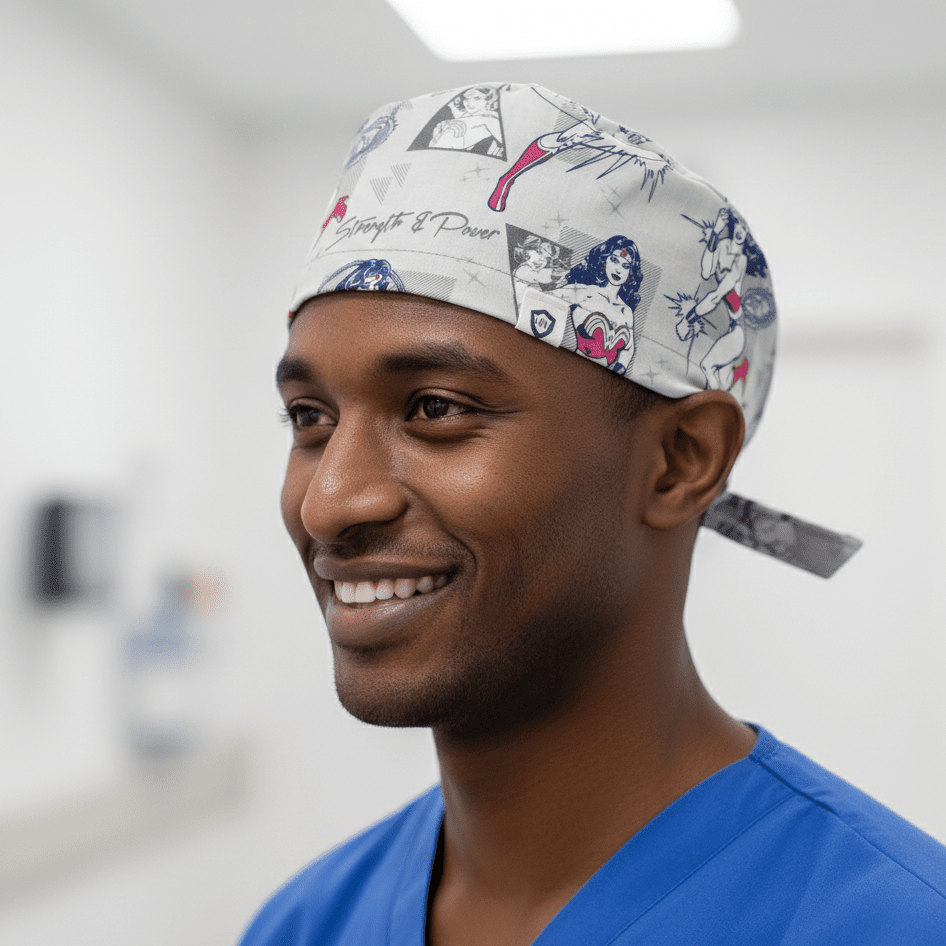 DC Comic Wonder Woman Strength and Power Scrub Cap