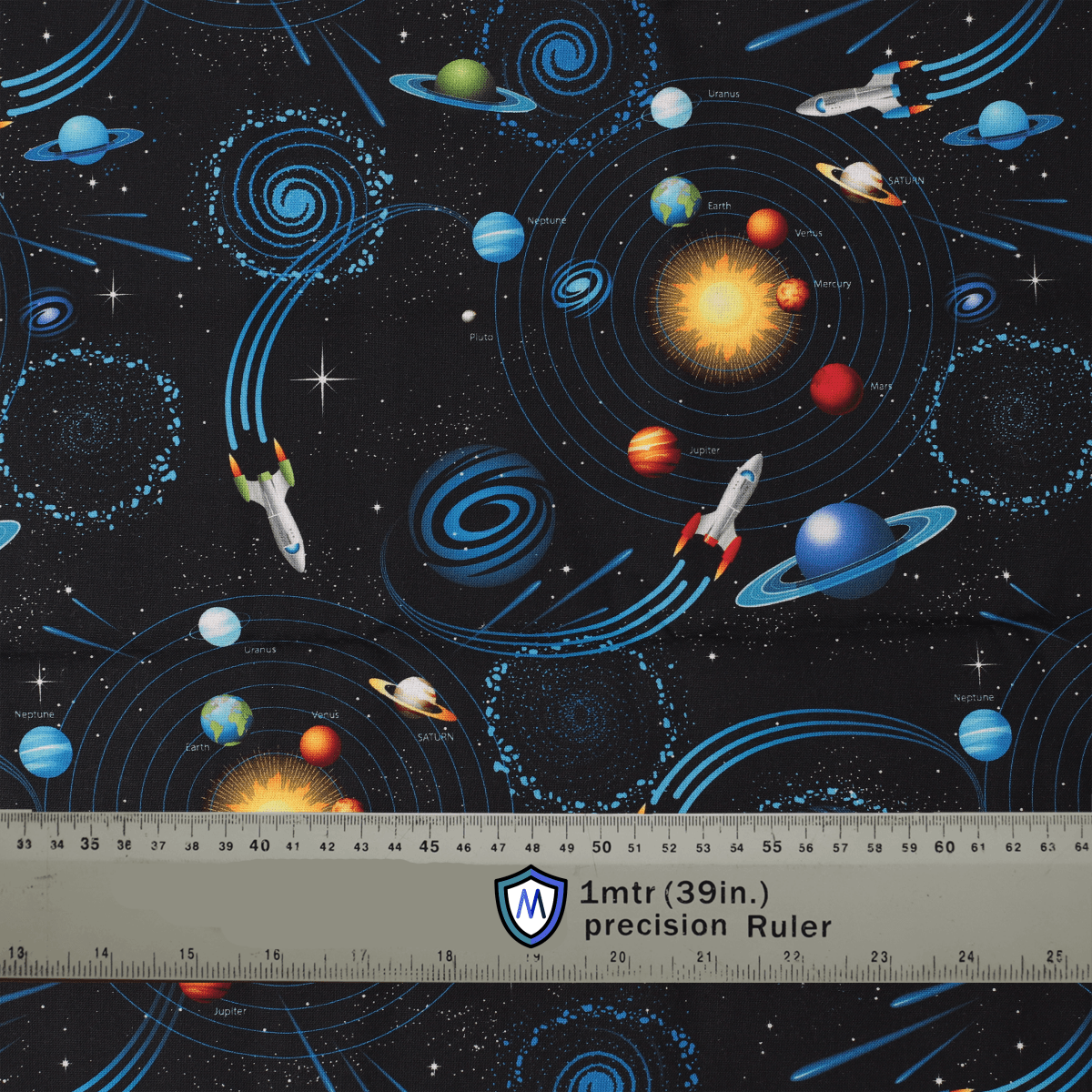 Spaceships Planets Rockets Scrub Cap