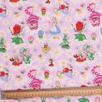 Disney Alice in wonderland Rose Garden scrub cap pattern detail on mannequin