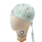 Disney Marie Cat Striped scrub cap in Captain fitted style