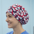Disney Mickey Mouse On Red Scrub Cap