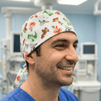 Disney Pixar Toy Story 2 Character Mashup scrub cap shown on model