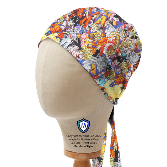 Dragonball Z Super Sayan Fabric Scrub Cap