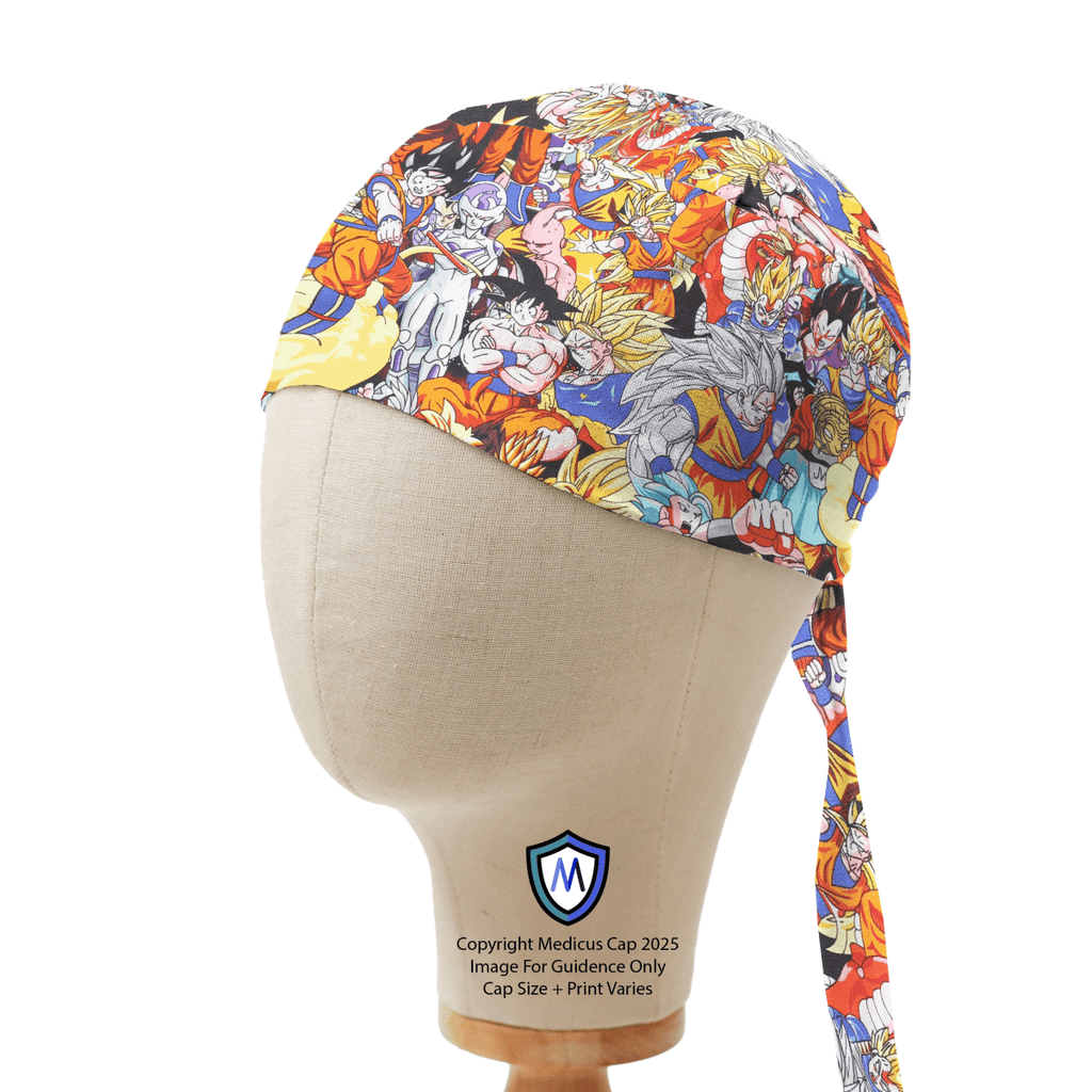 Dragonball Z Super Sayan Fabric Scrub Cap