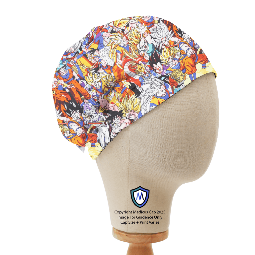Dragonball Z Super Sayan Fabric Scrub Cap