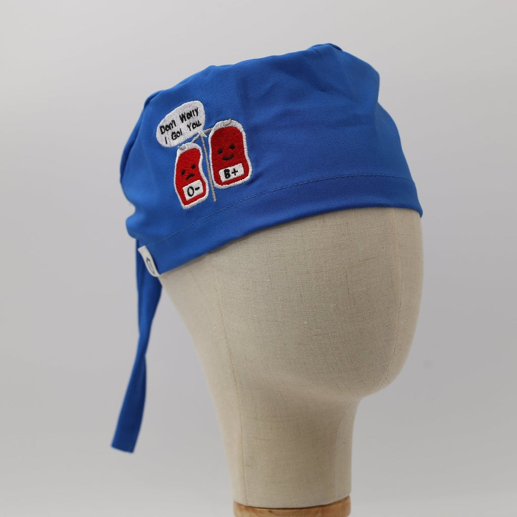 Embroidery - Blood B Positive - Scrub Cap
