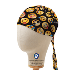 Emoji Movie Smiley Face scrub cap in Captain fitted style