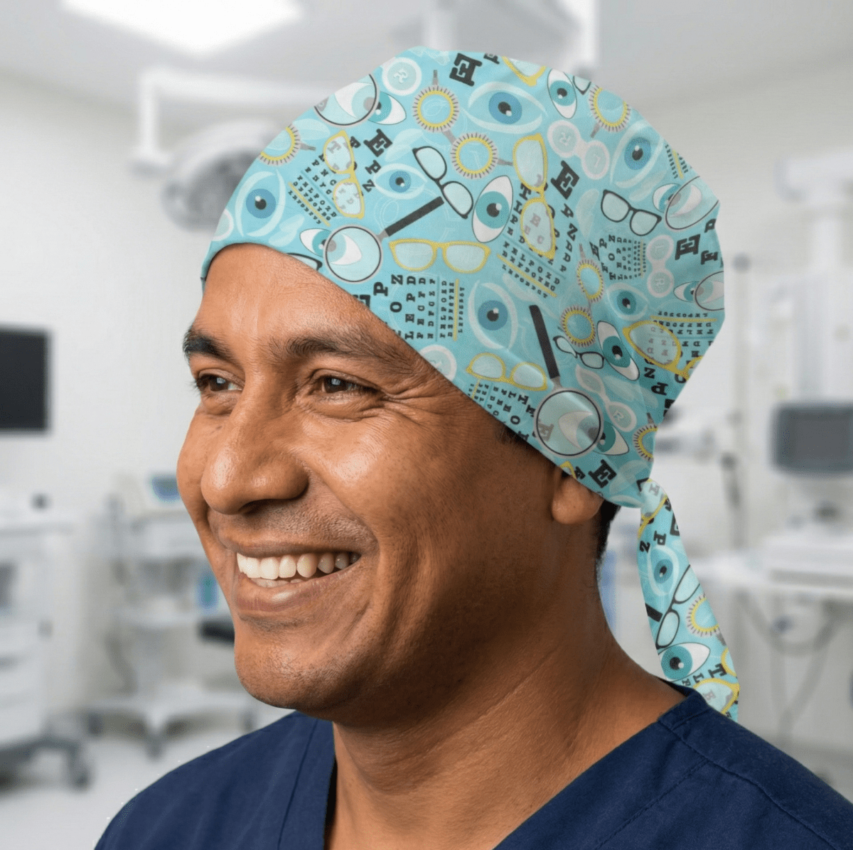 Eye Doctor Mashup Scrub Cap